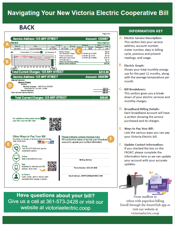how to read your bill page 2
